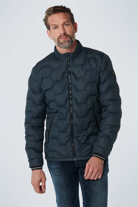 JACKET SHORT FIT PADDED CARBON BLUE 2