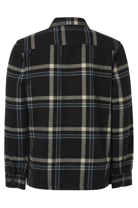 OVERSHIRT BUTTON CLOSURE CHECK BLACK 6