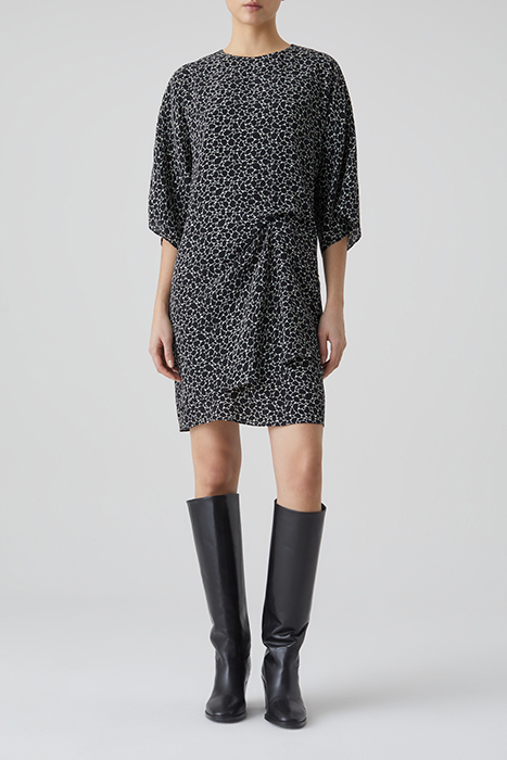 CLOSED WOMEN DRAPED DRESS DRESSES BLACK 2