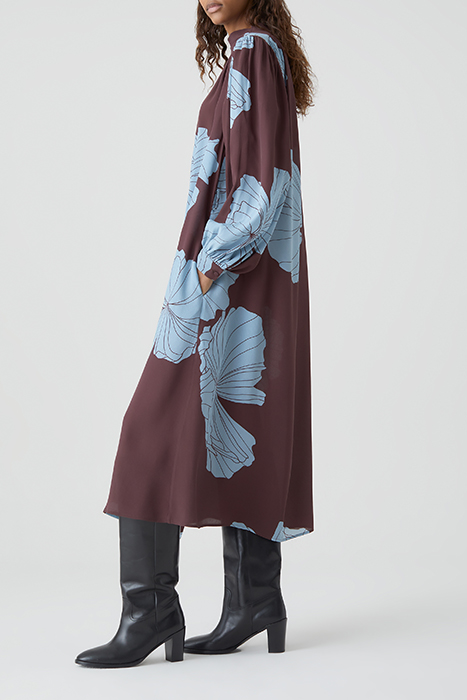 CLOSED WOMEN GATHERED DRESS DRESSES BURGUNDY 3