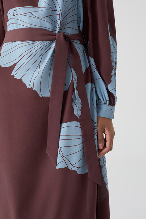 CLOSED WOMEN GATHERED DRESS DRESSES BURGUNDY 6