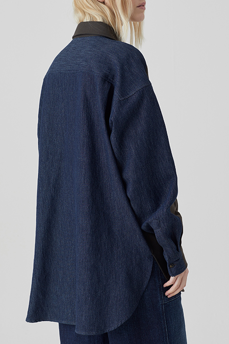 CLOSED WOMEN PATCHWORK SHIRT SHIRTS & BLOUSES BROWN BLACK 2