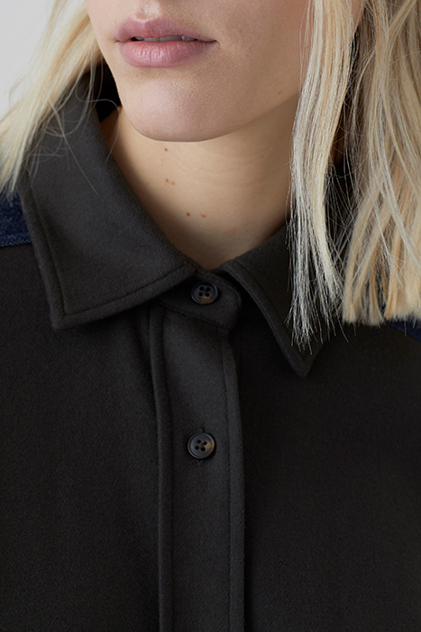 CLOSED WOMEN PATCHWORK SHIRT SHIRTS & BLOUSES BROWN BLACK 4