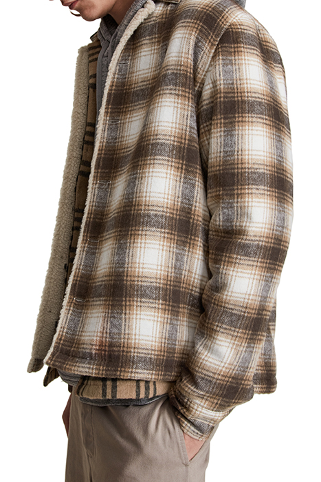 EASTFORK JACKET WHITE/BROWN 4