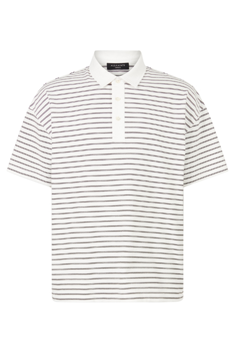 AVE SS POLO CHALK WHT/JET BLK 6