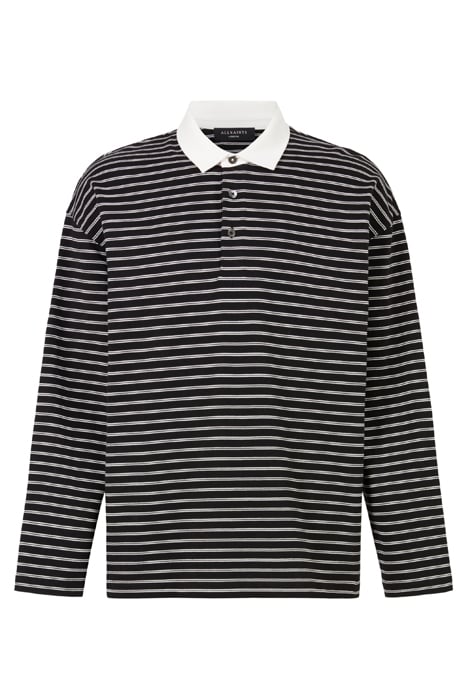 AVE LS POLO JET BLK/CHALK WHT 7
