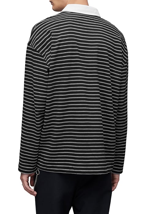 AVE LS POLO JET BLK/CHALK WHT 2