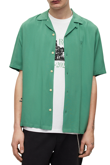 VENICE SS SHIRT DARK THYME GREEN 1