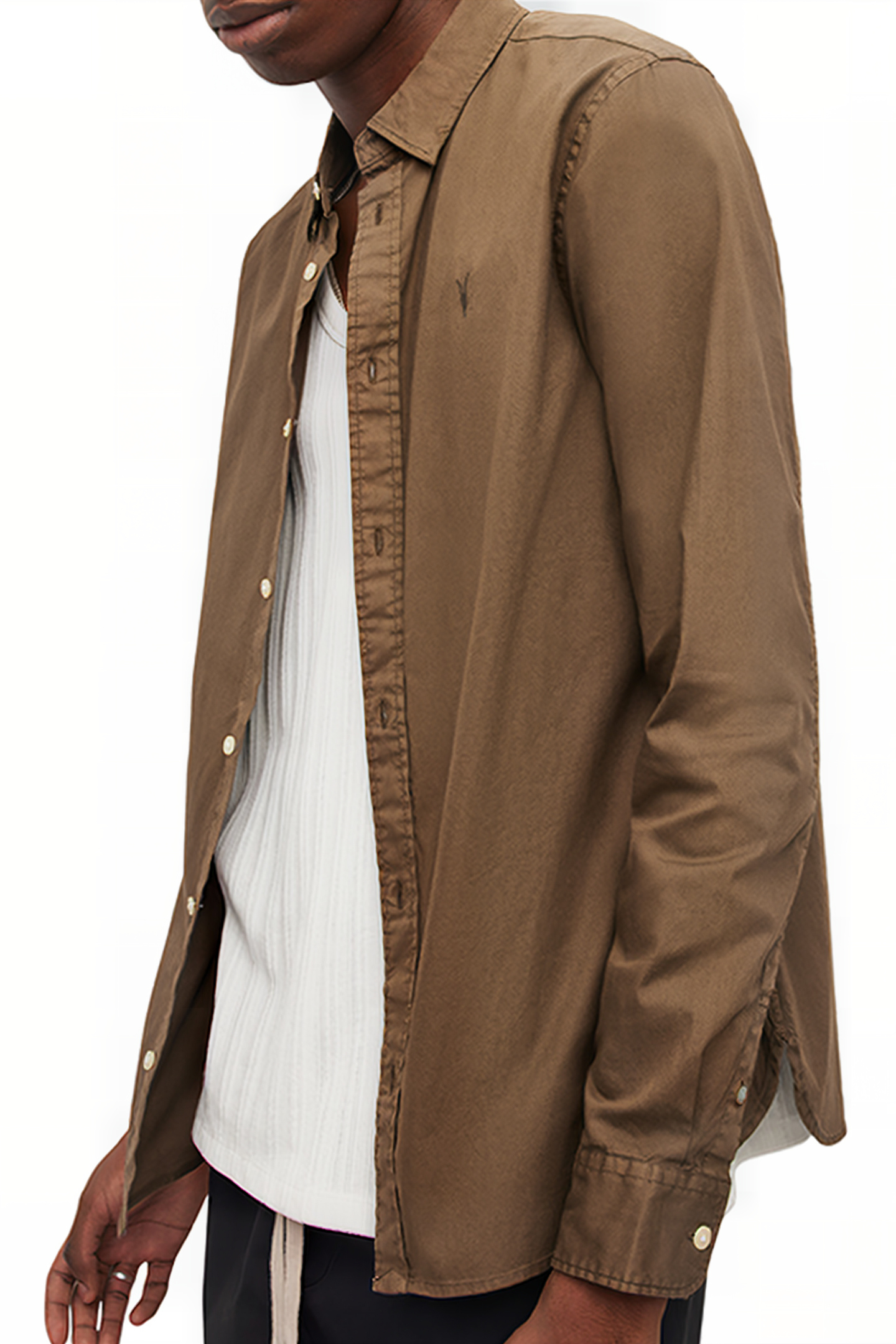 HAWTHORNE LS SHIRT MUTED BROWN 4