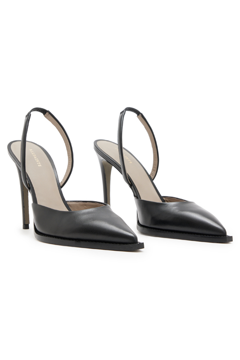 AllSaints Lily Slingback Heel Black Maat: 41 | Sandalen Outlet | Dames | Zwart