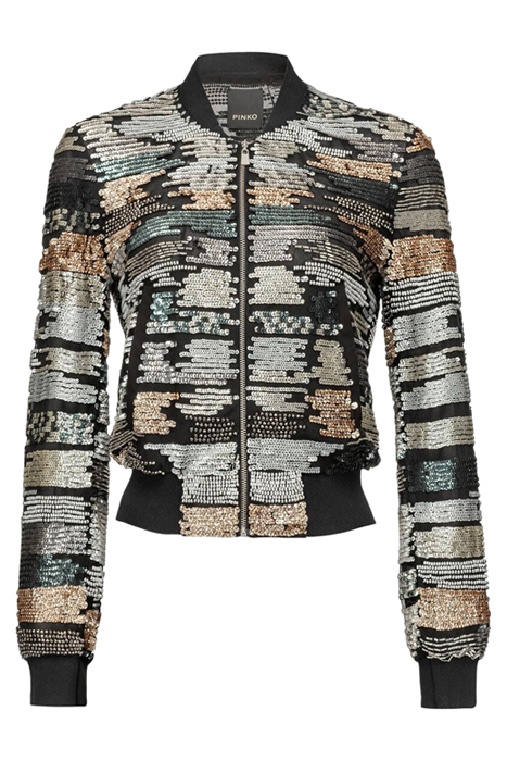 QUERCETO BOMBER TULLE RICAMO P WHITE/GREY/PALE BLUE 6