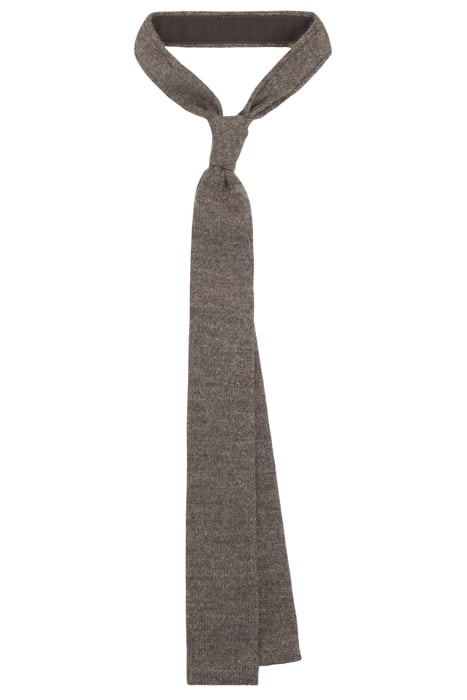BROWN KNITTED TIE 1