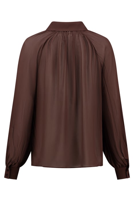 RUNA LOOSE BLOUSE CHOCOLATE 2