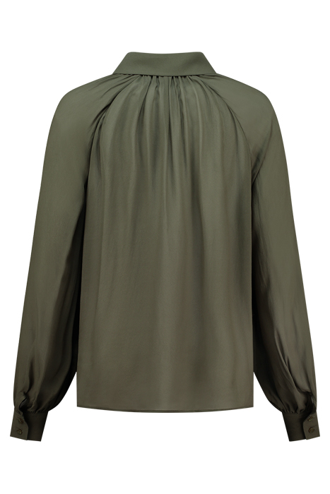 RUNA LOOSE BLOUSE ARMY GREEN 2