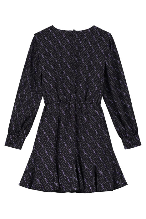 WINONA DRESS BLACK/PURPLE 2