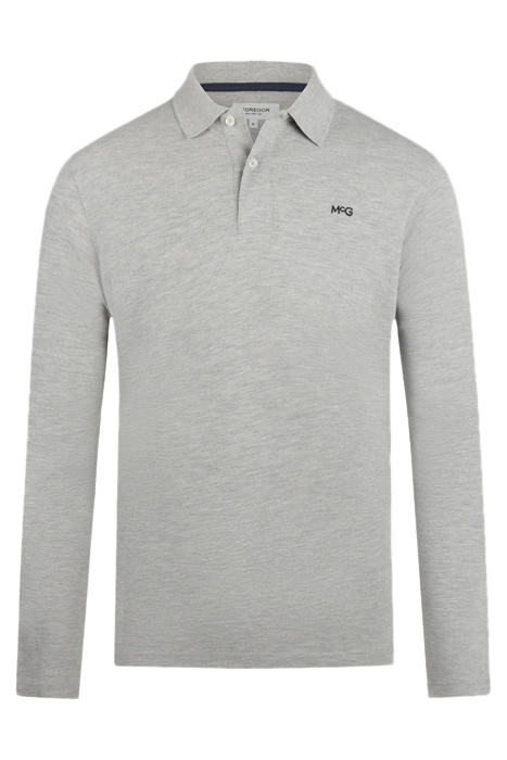 L/S POLO MEDIUM GREY MELANGE 1