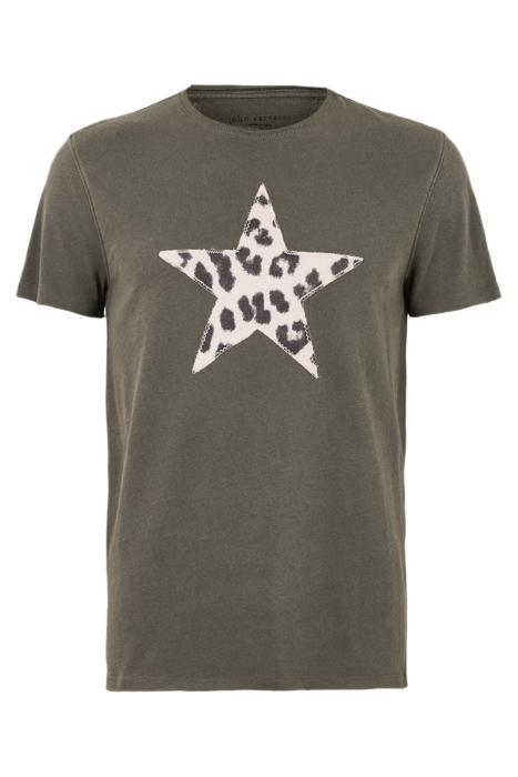 SS RAW EDGE TEE - CHEETAH STAR COAL 4