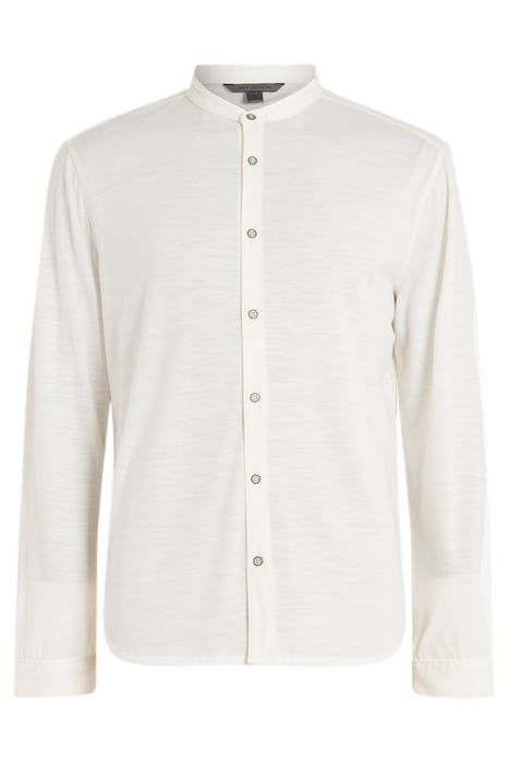 FULTON REGULAR FIT LS STAND COLLAR SHIRT IN EXTRAF WHITE 4