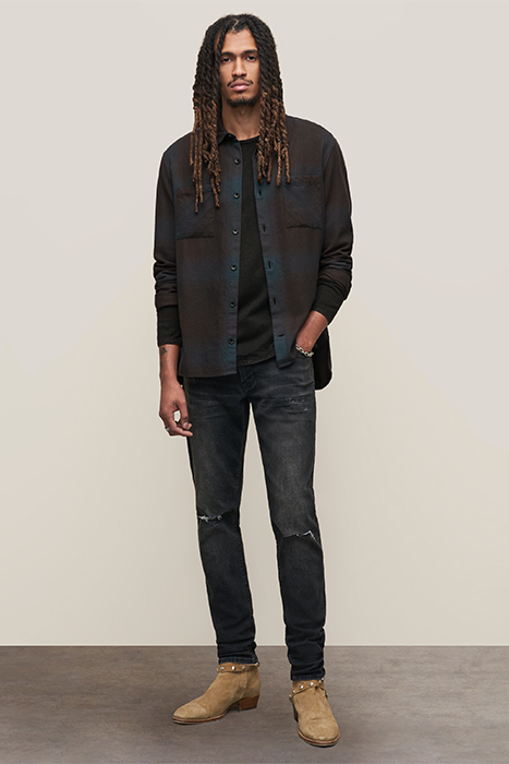 COLE REGULAR FIT L/S SHIRT COSMOS BLUE 3