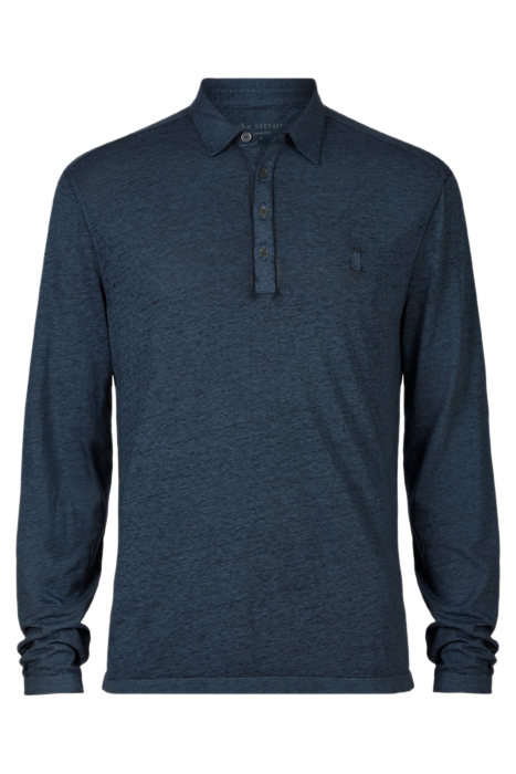 MARTY LS BURNOUT POLO W PSE BLUE TOPAZ 4