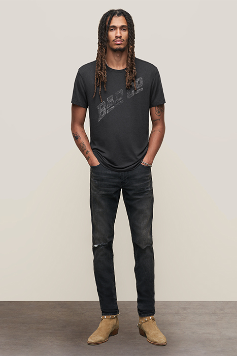 SS CREW TEE - BAD COMPANY LOGO BLACK 3