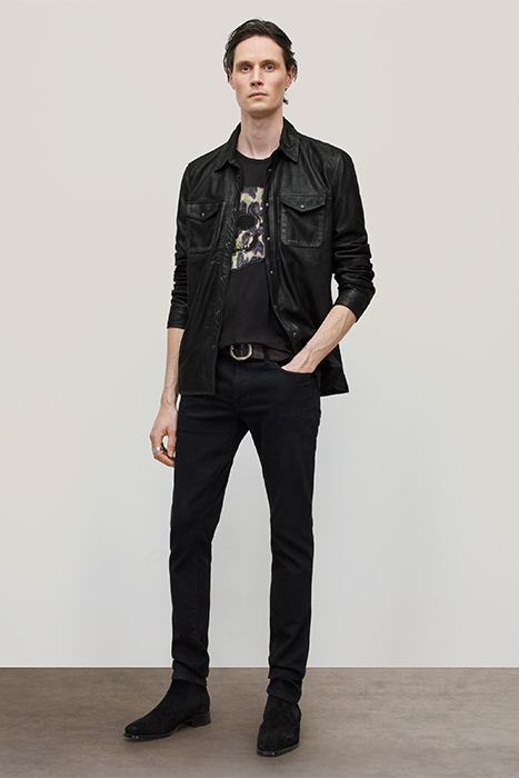 SS CREW TEE - CHEETAH SKULL BLACK 5