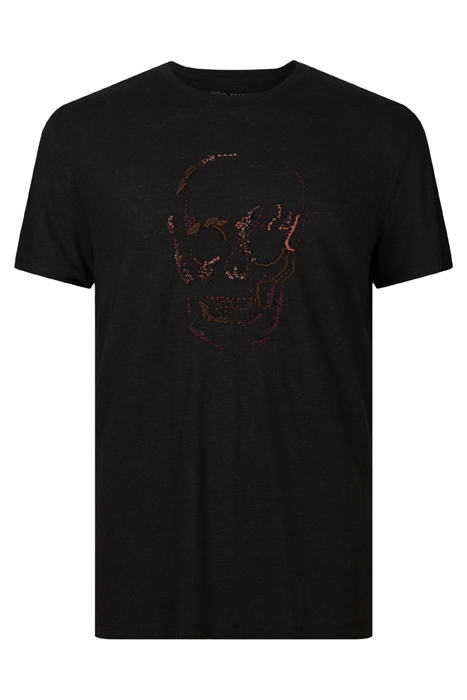 SS CREW TEE - EMBELLISHED SKULL BLACK 4