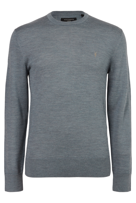 AllSaints Mode Merino Crew Como Blue Marl Maat: XXL | Sweaters Outlet | Heren | Grijs
