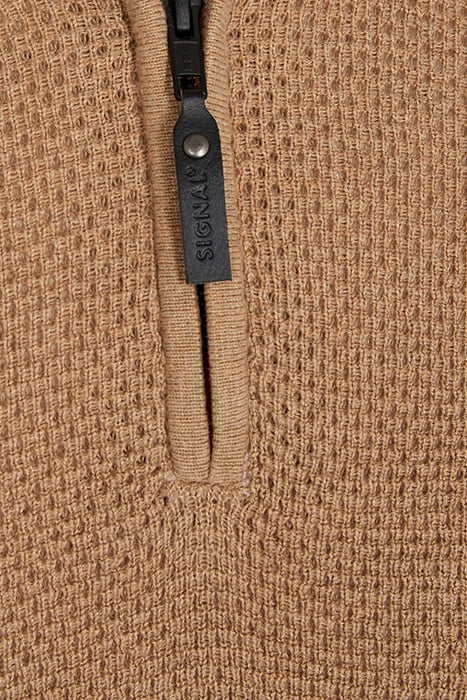 ALI STRUCTURE HALF ZIP++ CAMEL TINT MELANGE 2