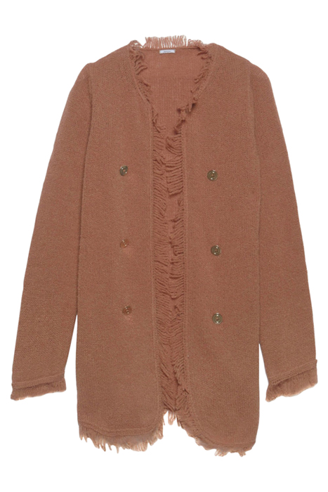 BOUCLÉ CARDIGAN BEIGE by Elena Mirò