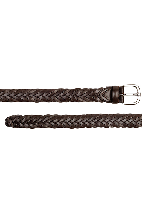 DARK BROWN BRAIDED BELT 2