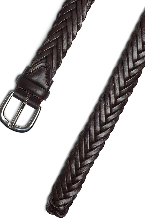 DARK BROWN BRAIDED BELT 4