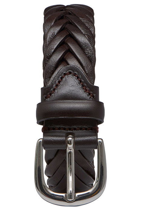 DARK BROWN BRAIDED BELT 3