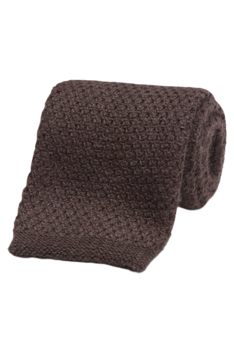 BROWN KNITTED TIE 1