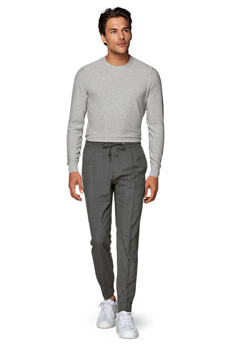 MID GREY DRAWSTRING AMES TROUSERS 3