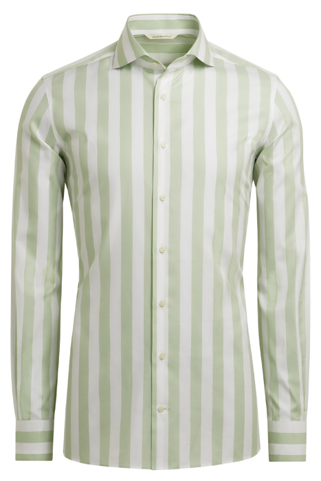 GREEN STRIPED EXTRA SLIM FIT SHIRT 8