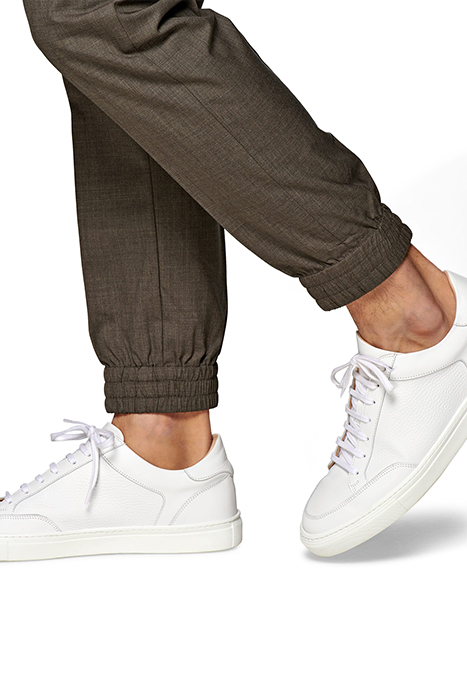 MID BROWN DRAWSTRING AMES TROUSERS 6