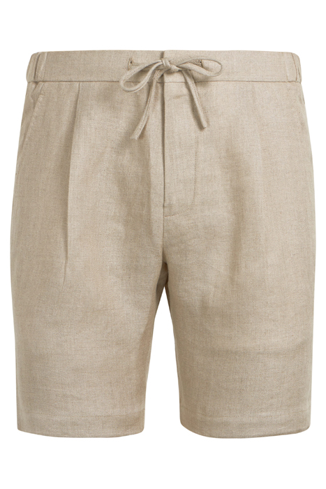 LIGHT BROWN HERRINGBONE DRAWSTRING AMES SHORTS 6