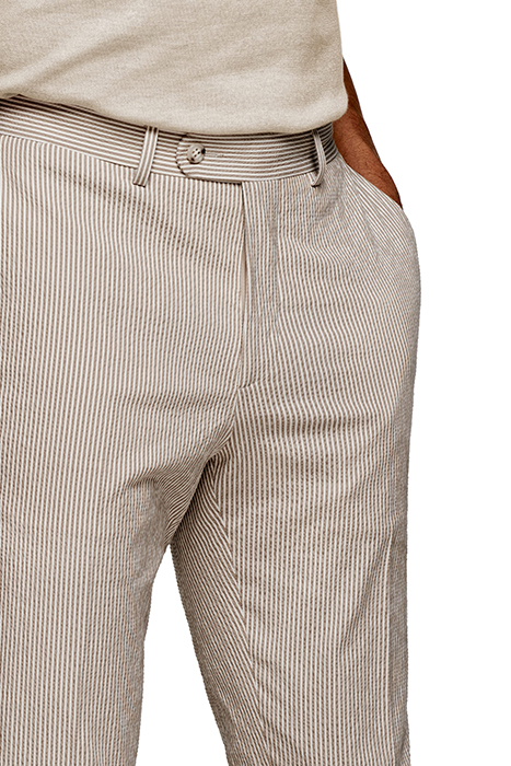 LIGHT BROWN STRIPED HAVANA SUIT 8