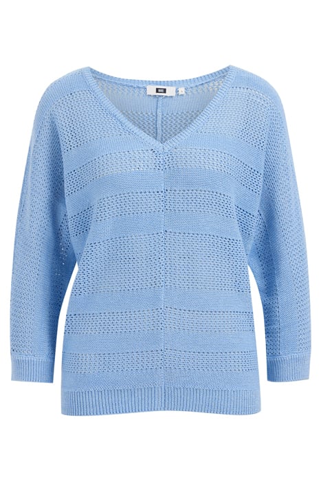 KNITTED PULLOVER LIGHT BLUE 1