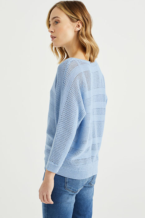 KNITTED PULLOVER LIGHT BLUE 3