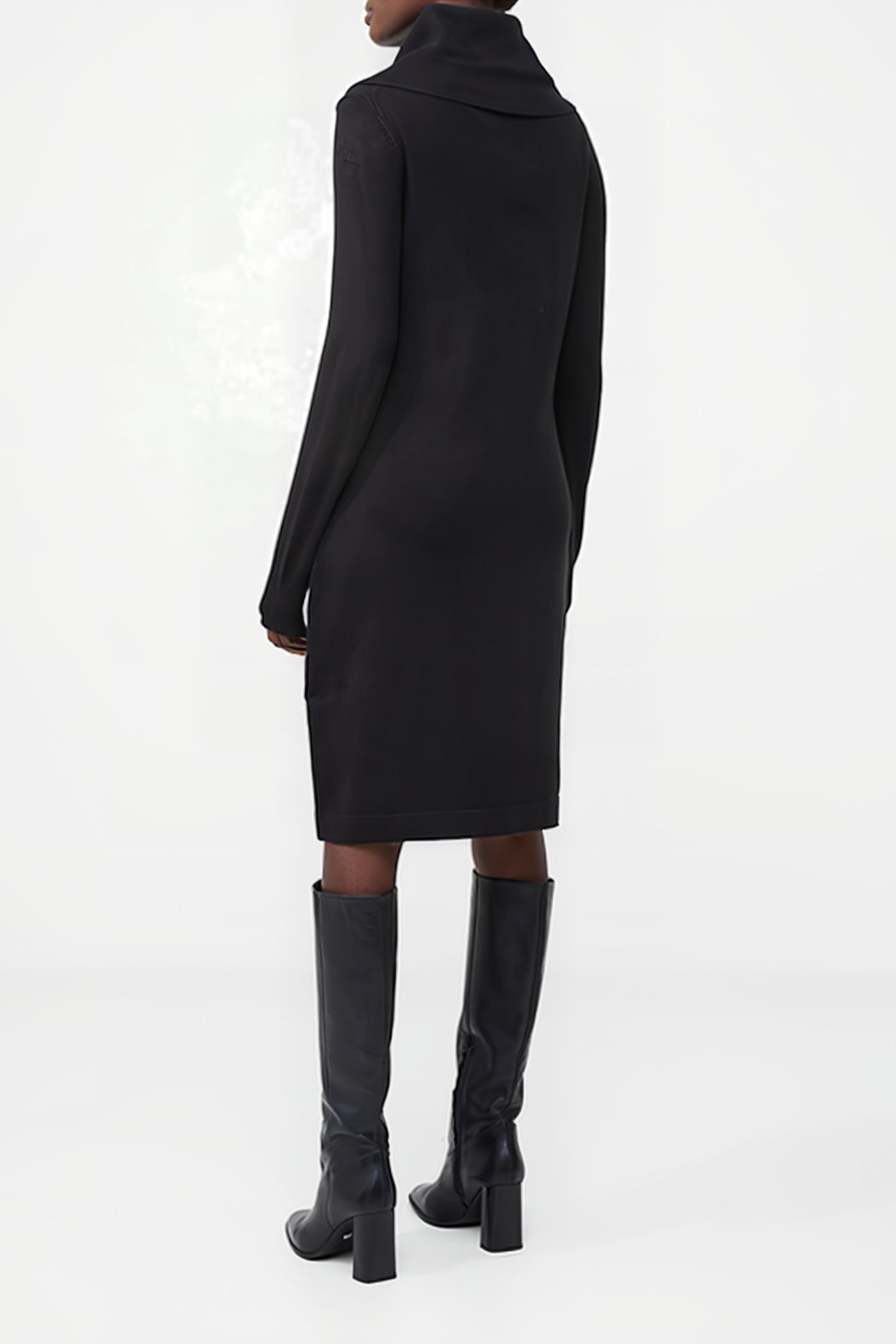 BABYSOFT COWL NK DRESS BLACK 3