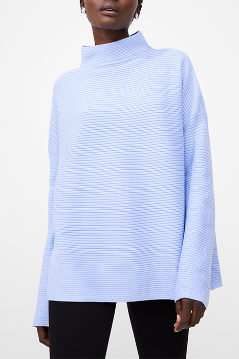 BABYSOFT RIBBED MK NK JUMPER PARADISE BLUE 1