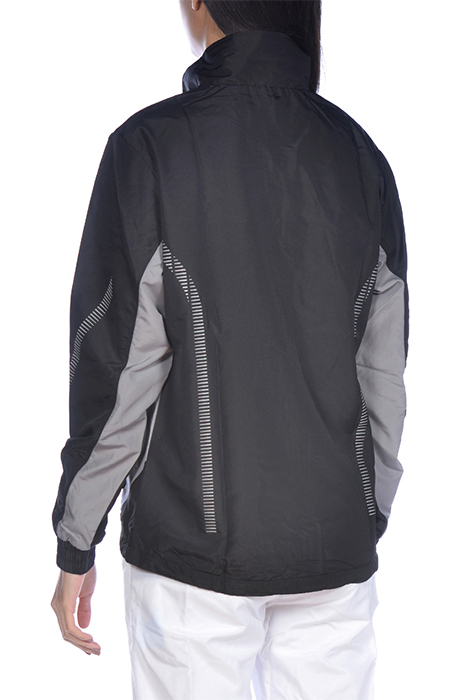 TL WARM UP JACKET BLACK GREY 3