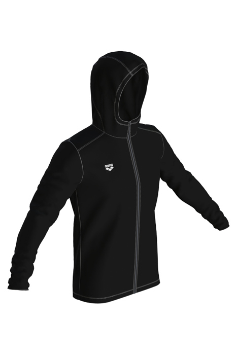 M GYM HOODED F/Z SPACER JACKET BLACK 3