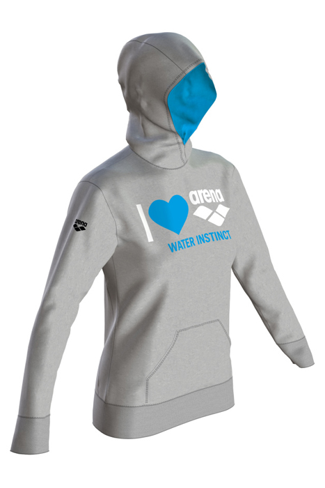 W GRAPHICS HOODIE MEDIUM GREY MELANGE 3