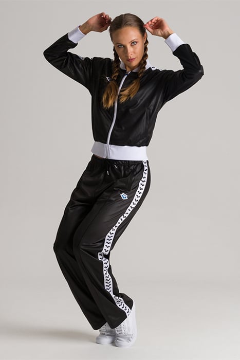 W RELAX IV TEAM JACKET SHINY BLACK WHITE BLACK 4