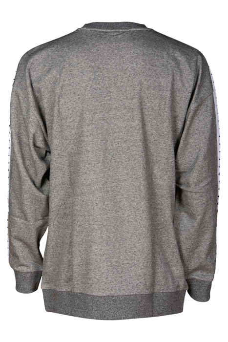 SWEAT TEAM OVERSIZE DARK GREY MELANGE WHITE BL 10