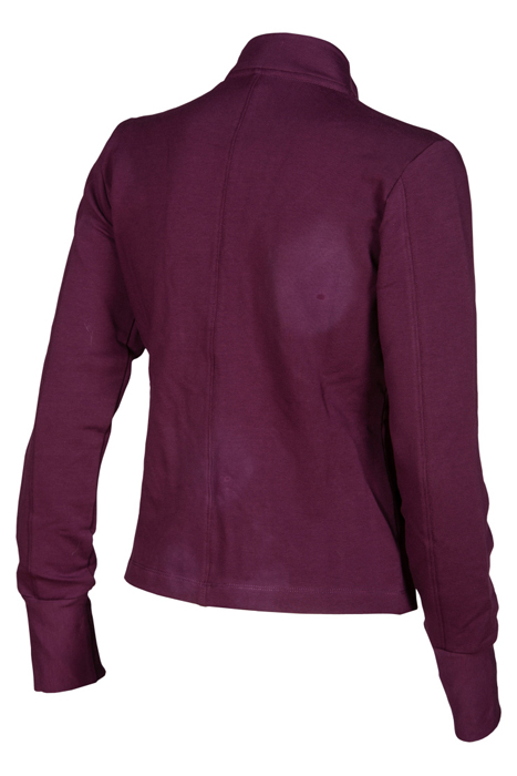 W ASYMMETRIC F/Z JACKET RED WINE 9