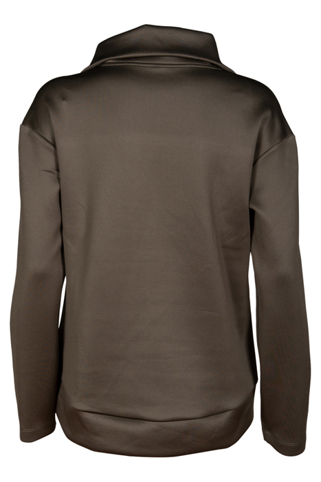 W L/S SPACER HALZ ZIP OLIVE GREEN 10